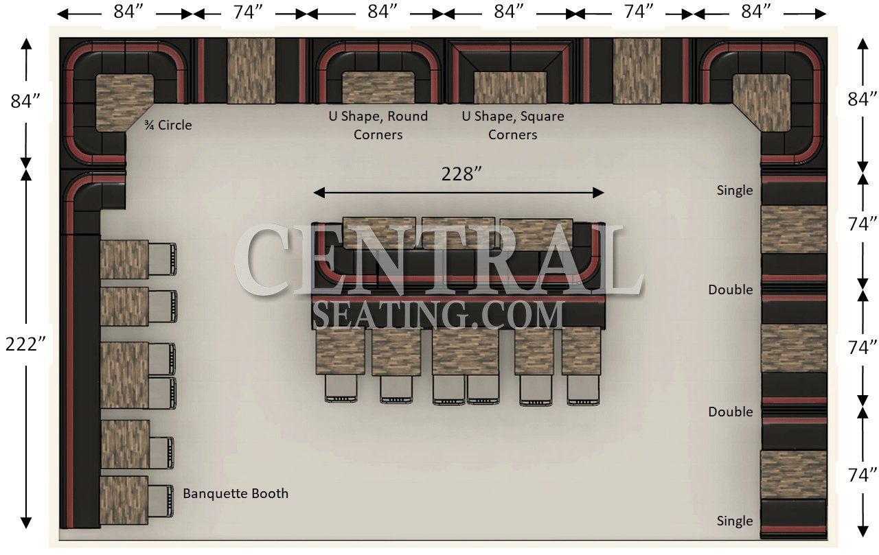 Guide to Restaurant Booths Dimensions and Shapes