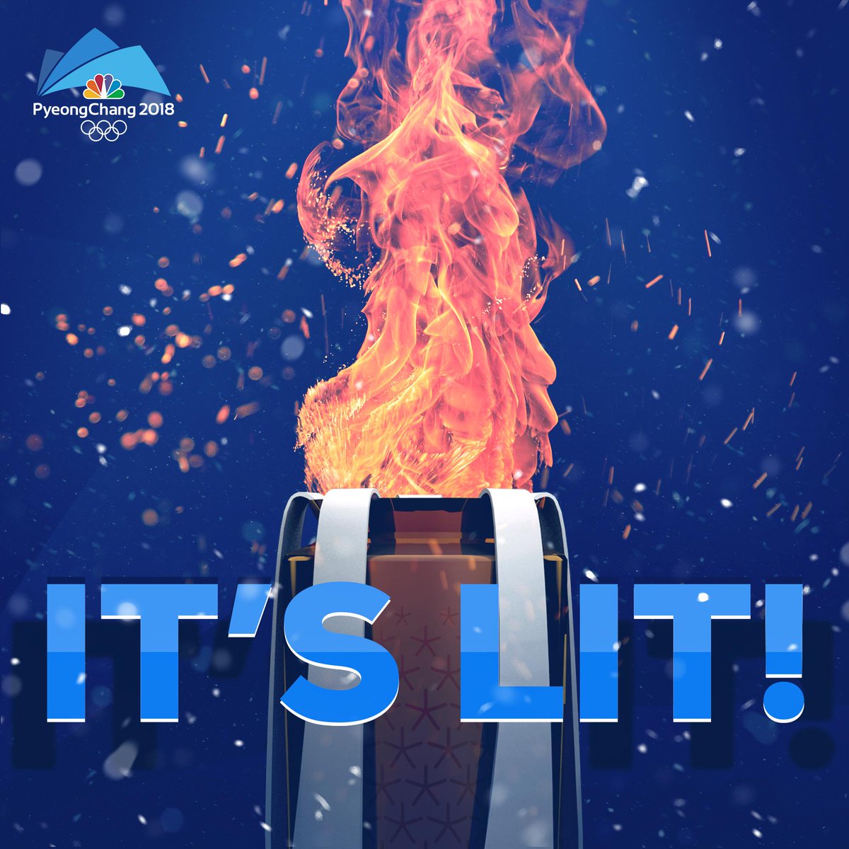 NBCOlympics's tweet photo. 🔥🔥🔥 #OpeningCeremony https://t.co/7NuOBGWugm