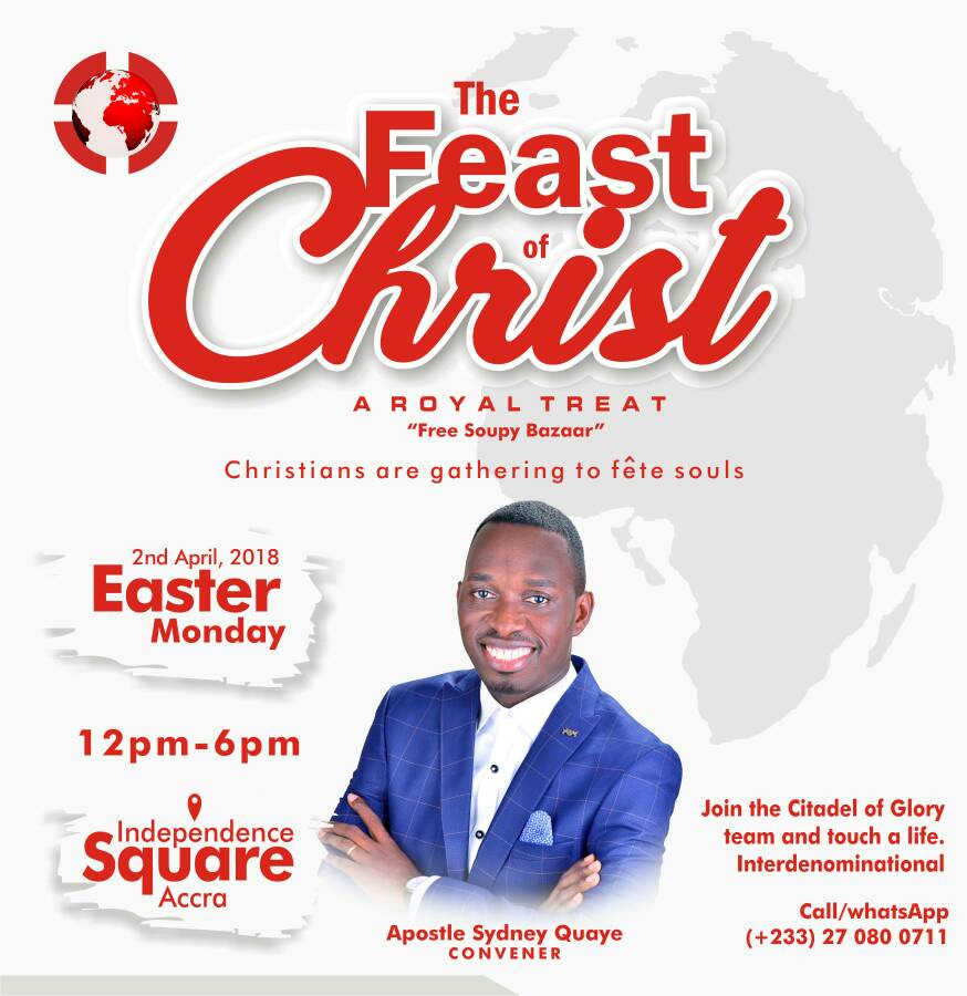 SelinaAtuora1's tweet photo. #ApostleSydneyQuaye #LoveforJesus #FreeFood #FreeHealthScreening #IndoorGames #Prizes #PraiseandWorship #Gifts #Gospel #Preaching #CitadelofGlory #Accra #Ghana #Africa #World #PurposeDriven #ThinkBig #Influence #SeasonsandTimes #GoalOriented #Facebookmood https://t.co/MNQuBuKr5B
