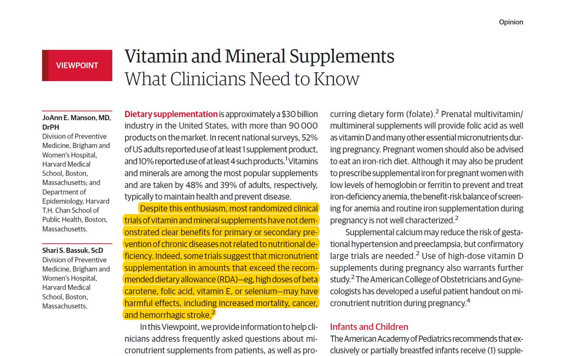 SatchinPanda's tweet photo. Vitamins and mineral supplements - $30 billion market, 90,000 products, 50% American taking at least one and yet no clear benefit in rigorous trials. 
https://t.co/Ju4BhpoOg5 https://t.co/i7TV52B2qY