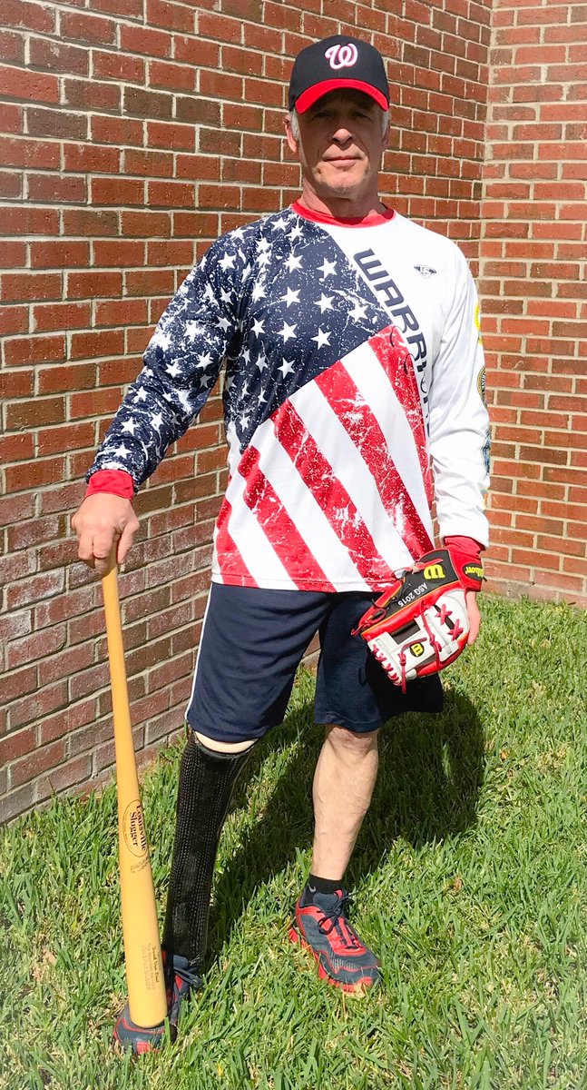 LSWarriorsTeam's tweet photo. Say hello to Todd Reed, one of the players selected to represent the LS Warriors National Amputee Baseball Team this year. #armyveteran #specialforces #retiredPO #DesertStorm  #amputeebaseball #slugger #WashingtonNationals #MSBL #ASG2015 @LSWarriorsTeam https://t.co/diehLHTUS6