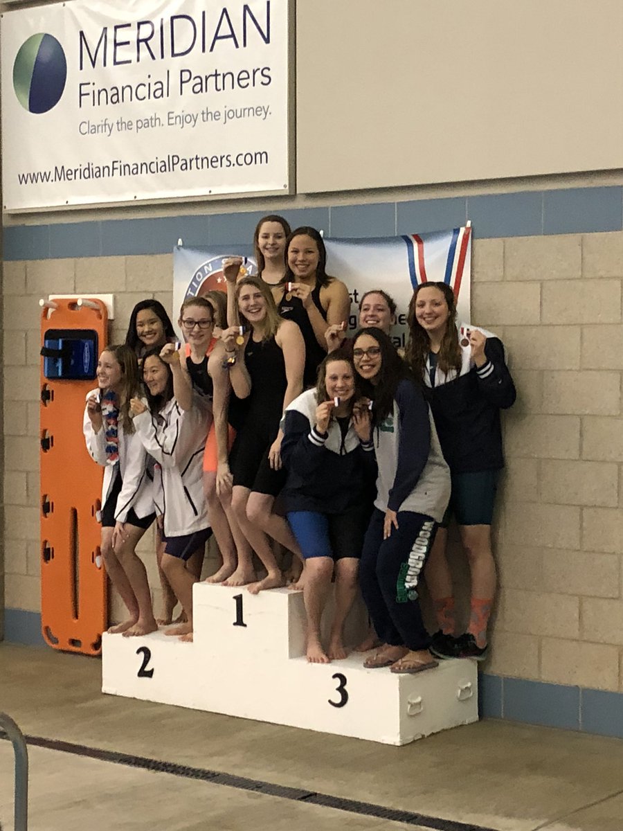 DominionSwim's tweet photo. Our girls 200 Free Relay dropped time and won the region!!!! https://t.co/p5brjQ25Us