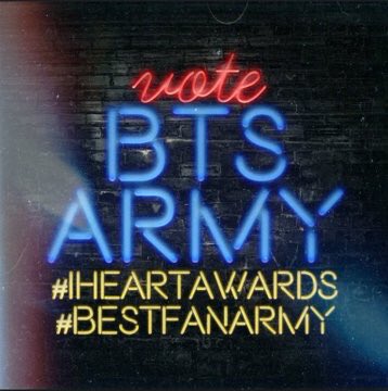 for_ARMYs's tweet photo. ➖ ARMY CHALLENGE ➖

We challenge YOU to VOTE 50x each on INSTAGRAM for #iHeartAwards’ #BestBoyBand &amp; #/BestFanArmy using the following pictures!

- Tag #BTS’ official IG (@bts.bighitofficial)
- Use voting #’s w/ the pics!

OBJECTIVE: Fill BTS’ Top Posts on IG w/ the pictures! https://t.co/bAdiZfaYuF