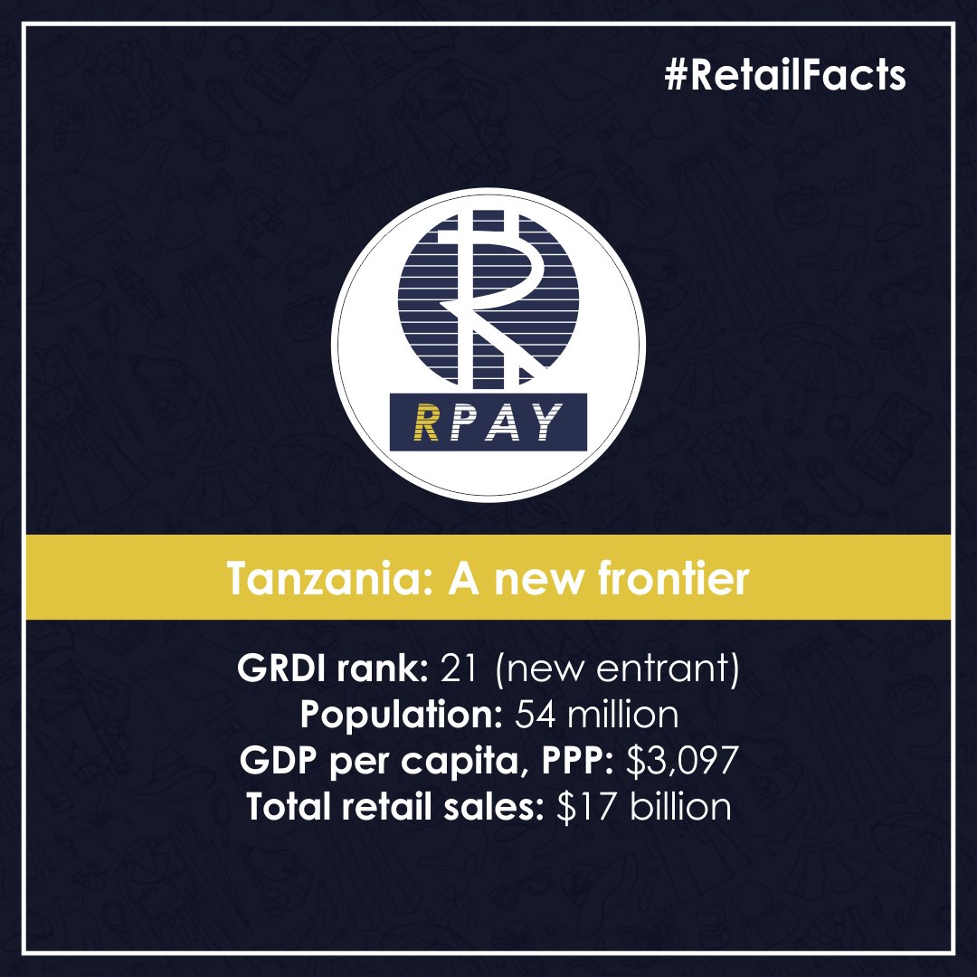 RpayICO's tweet image. Retail Facts - Tanzania
Global Retail Revolution 
RPAY.io-Pay Through Crypto