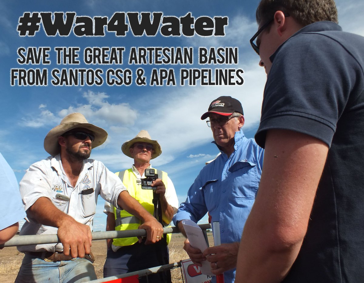 Save the Great Artesian Basin from @SantosLtd #CSG & APA #pipelines 
#SaveTheGAB #Pilliga #coonamble #Narrabri
#war4water #waterislife #fracking #NSwpol #AUSpol