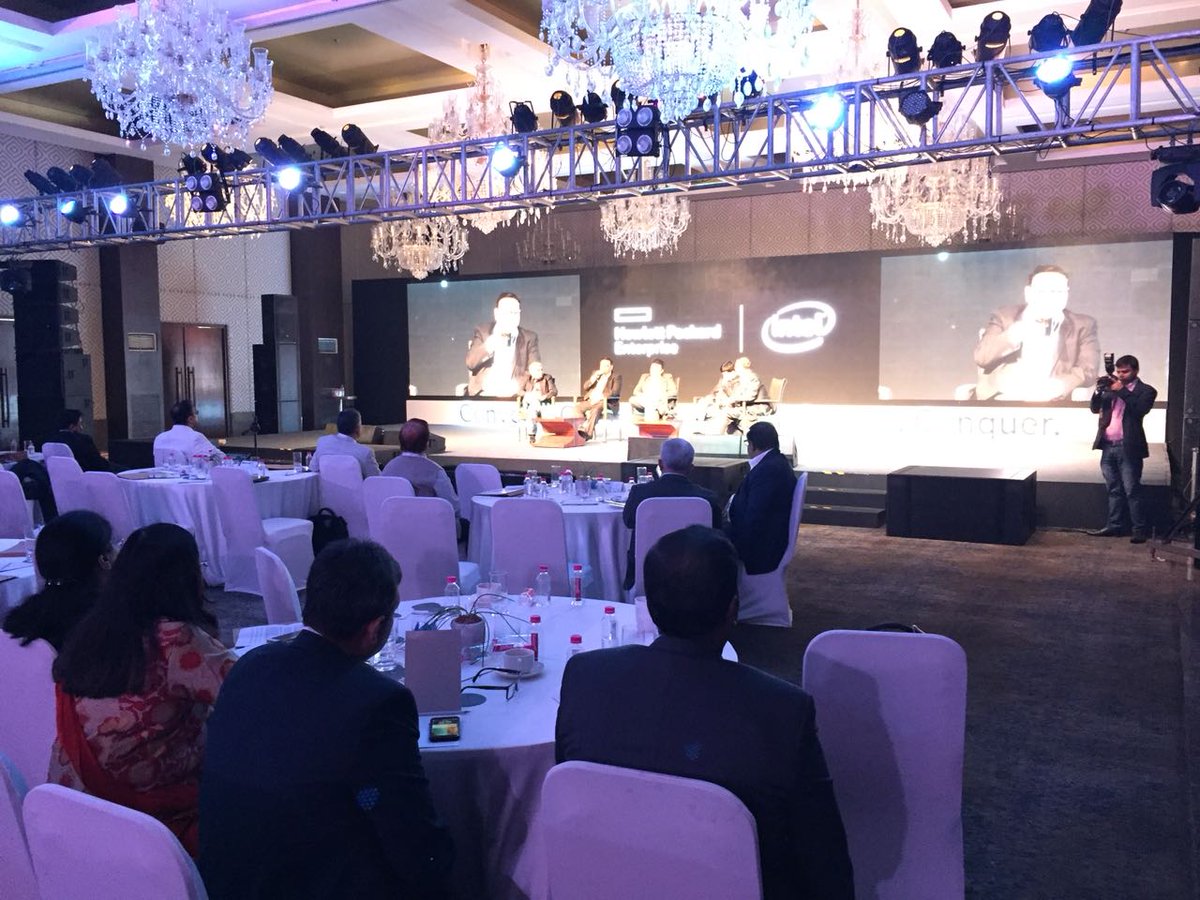 HPE_India's tweet photo. We have another full house at Panel Discussion:
Making Hybrid IT work with pay-per-use consumption models at #HPEC4IO #Convene #Communicate #Collaborate #Conquer https://t.co/Ek2RSkpCLd