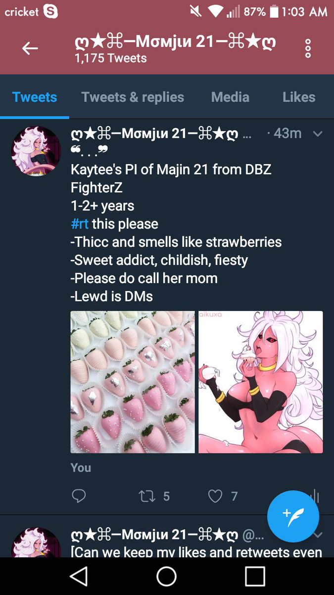 [My retweets aren't even with my likes on my pinned tweet guys]