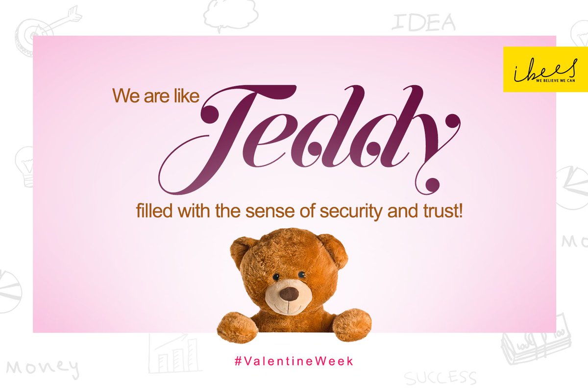 interactivebees's tweet photo. An infant feels secure and supported with the teddy around. We are your teddy, maintaining the trust of your brand’s confidentiality. #TeddyDay #ValentineWeek #IBEES #HappyTeddyDay #trust #Security
#SaturdayMotivation https://t.co/6dTOrFvu7X