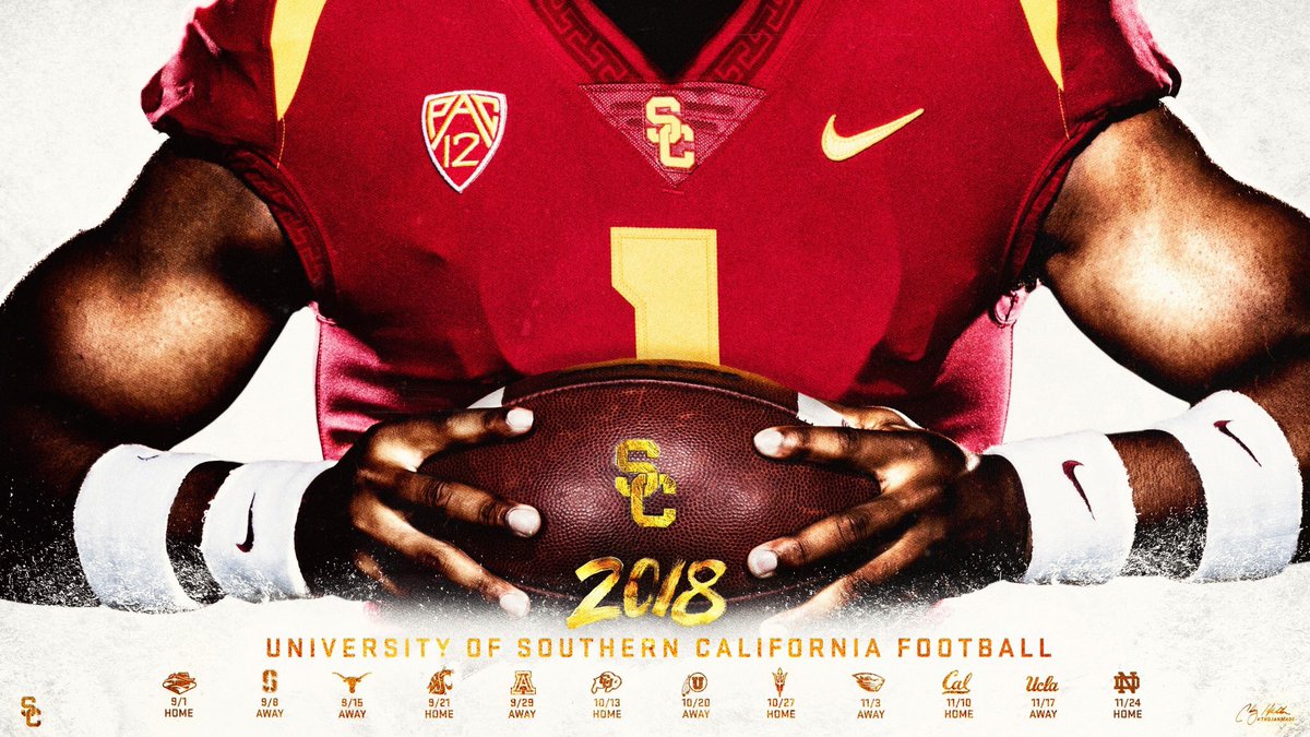 USCTrojansFO's tweet photo. USC Spring Ball begins March 6 & concludes with April 14 Spring Game. NFL Pro Day March 21! #F18HTON ✌🏼 https://t.co/F5RR9hFvLO
