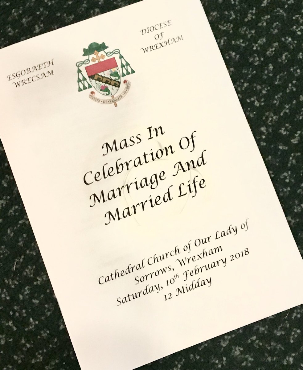 Mass is about to begin in celebration of #marriage and #MarriedLife