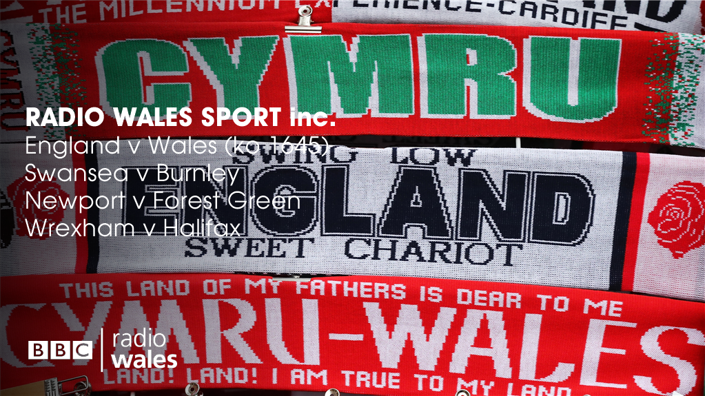BBCRadioWales's tweet photo. 🚨 ON AIR NOW

#RWSport with @IanHunt77 inc.

🏉 #ENGvWAL
⚽️ #SWABUR
⚽️ @NewportCounty v FGR
⚽️ @Wrexham_AFC v Halifax
📻 FM/DAB &amp; 882/657 MW
📺 DTV
📱 https://t.co/eimKd5ezo9

#yourteamforWelshsport https://t.co/NQBgsKmjVL