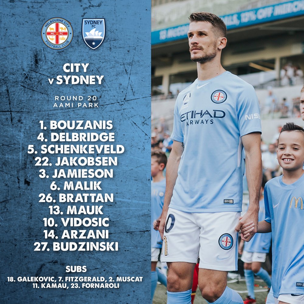 Melbourne City FC 🏙️ on Twitter "Our team is in for tonight's clash
