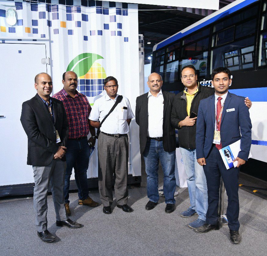 SUN_mobility's tweet photo. Team @BLRAirport visits India's first Quick Interchange Station™ at @AEMotorShow #AutoExpo2018. BIAL aims to transition to #ElectricMobility in the near future. #Bangalore #FutureOfMobility #SmartCity #AccelerateEV https://t.co/vTJCOMR4ES