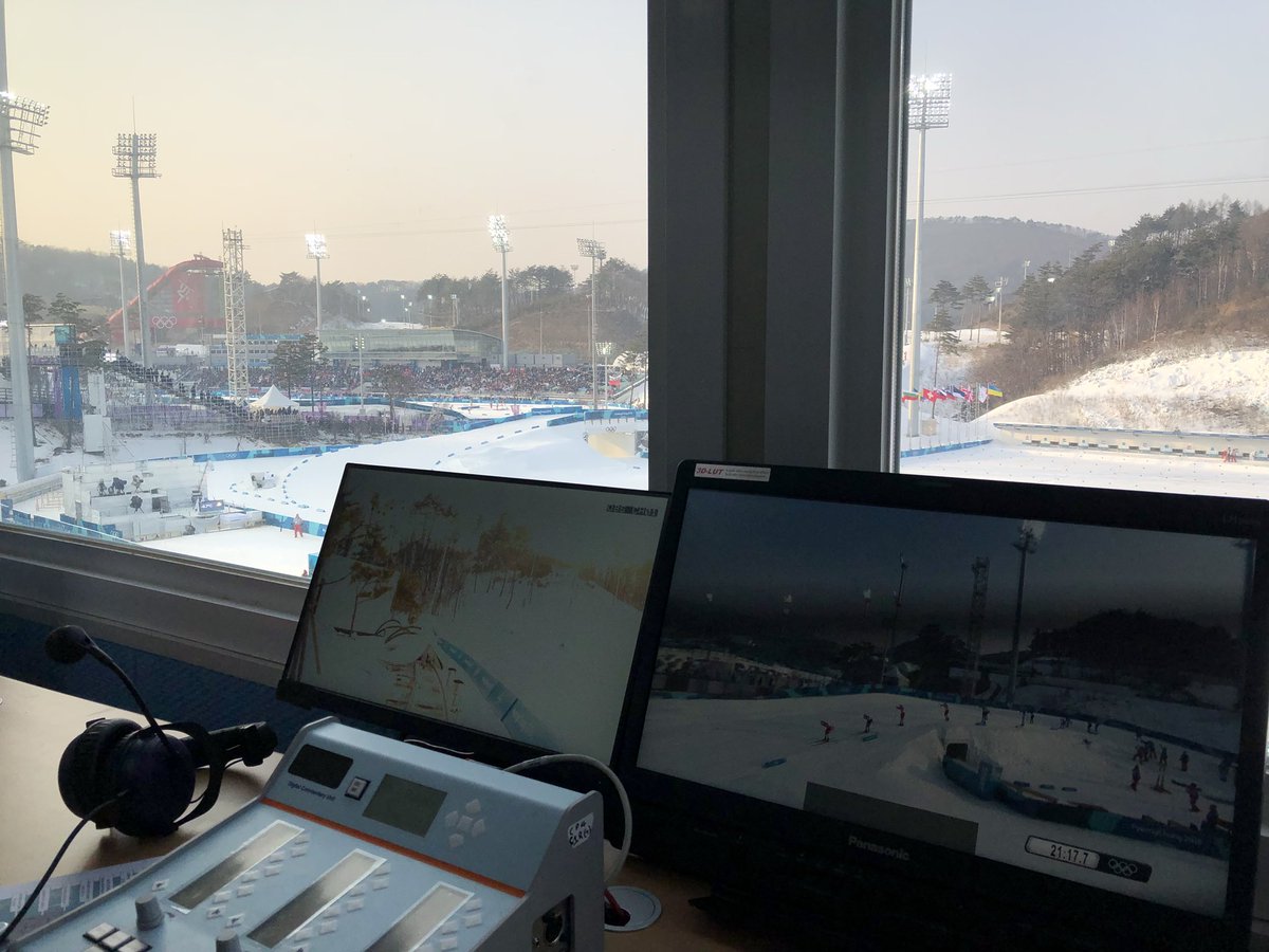 Kul att vi är igång!
Kalla och Ebba! Vilka tjejer!
Är detta att vara på plats eller inte?
#eurosportse #skidskytte och #längd