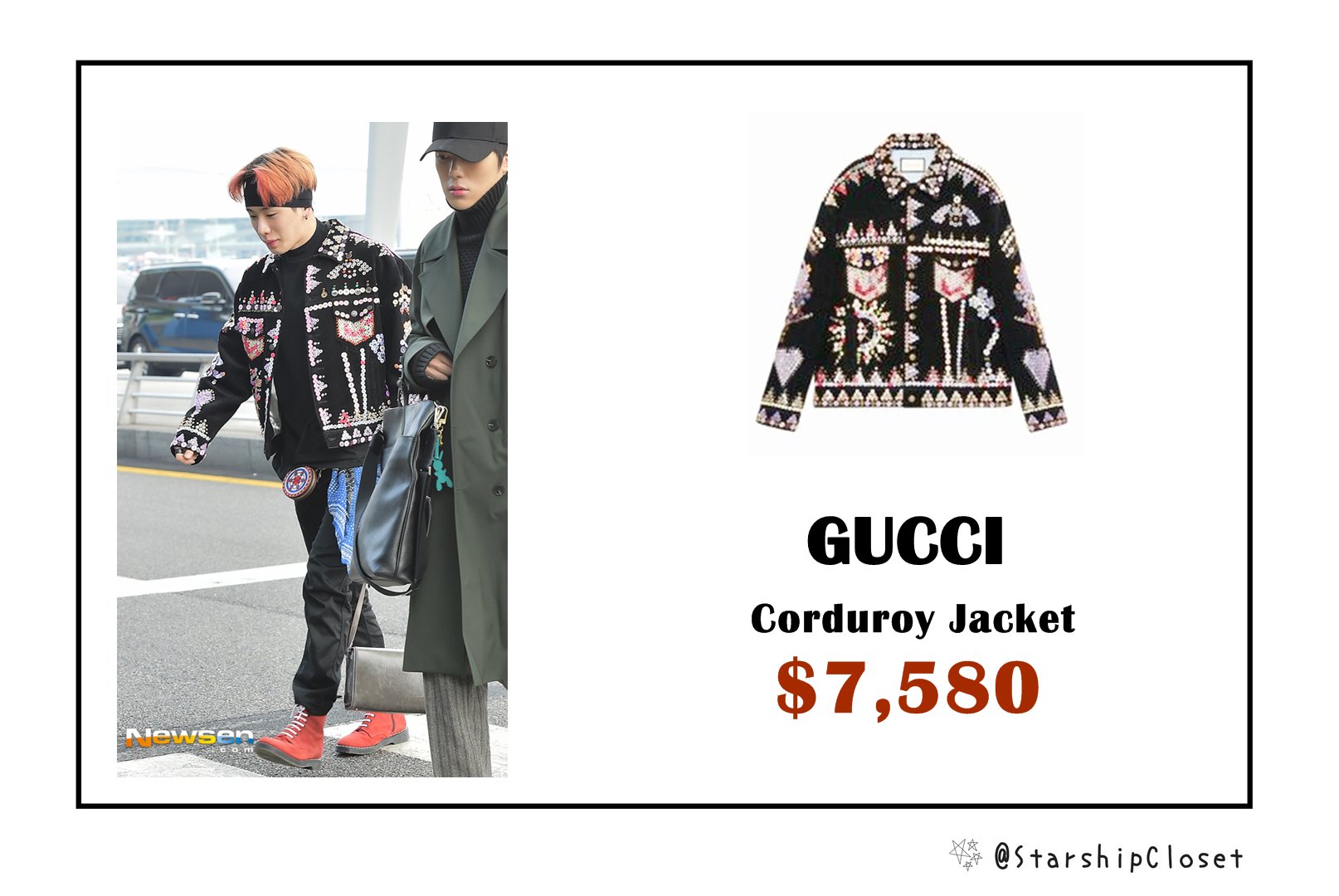 gucci corduroy jacket with buttons embroidery