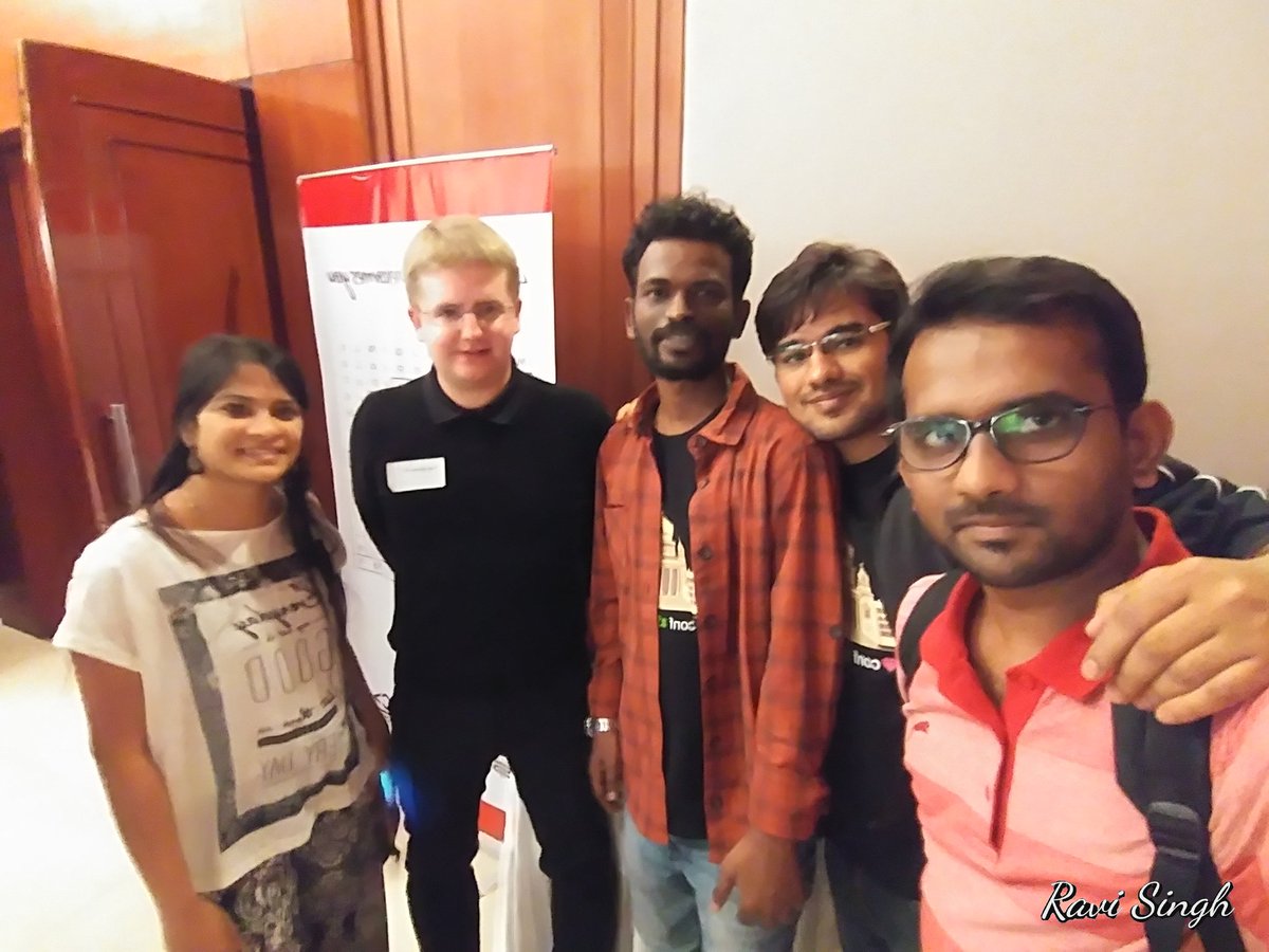 MaxSteelRavi's tweet photo. #rubyfriends #RubyConfIndia2018 with @PaulStefanOrt https://t.co/TFafbjpDCY