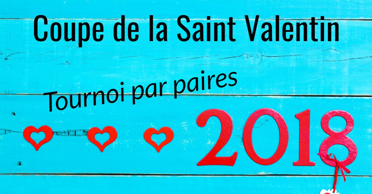 BridgeBCSH's tweet photo. J-6 pour la coupe de la Saint Valentin @BridgeBCSH vendredi 16 février à 20h. L'évènement de février !
Tournoi par paire en baromètre.
Inscriptions : https://t.co/VLW9H2xtoh
#FFBridge #Bridge https://t.co/OxLIWXEcrj