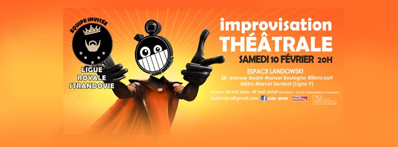 ebb92100's tweet image. Ce soir, @LudoImpro reçoit les représentants d'un pays pas comme les autres à l'espace Landowski ! @ChapWambrechies e-bb.fr/rubrique/sorti…