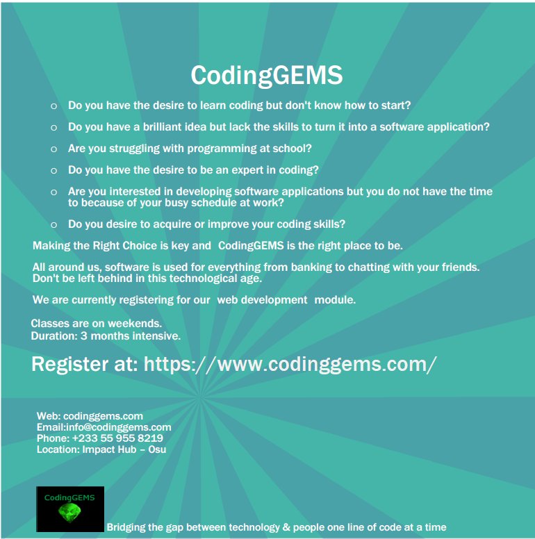 codinggems's tweet image. Do you ❤️ coding?
@codinggems is here for you.