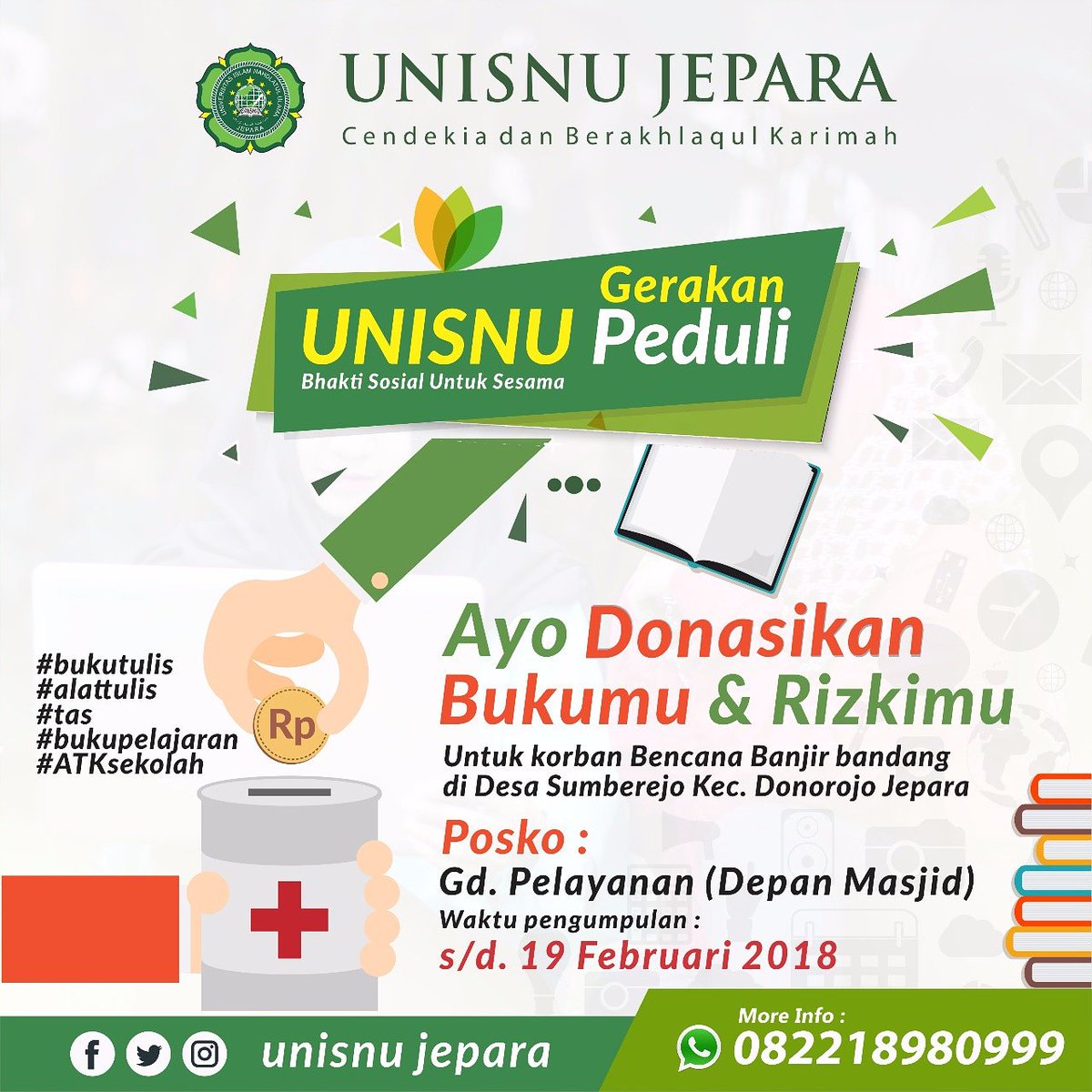 Mari kita bantu saudara-saudara yang membutuhkan di Desa Sumberejo Kec. Donorojo.