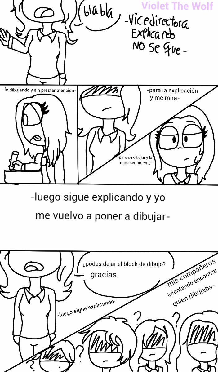 Violet_Wolf5's tweet photo. Esto me pasó el año pasado.
Cuando la vice me dice: 'podes dejar el block de dibujo?' Yo estaba tipo: '-suda- rayos rayos rayos :"D' https://t.co/SdyUQIpcry