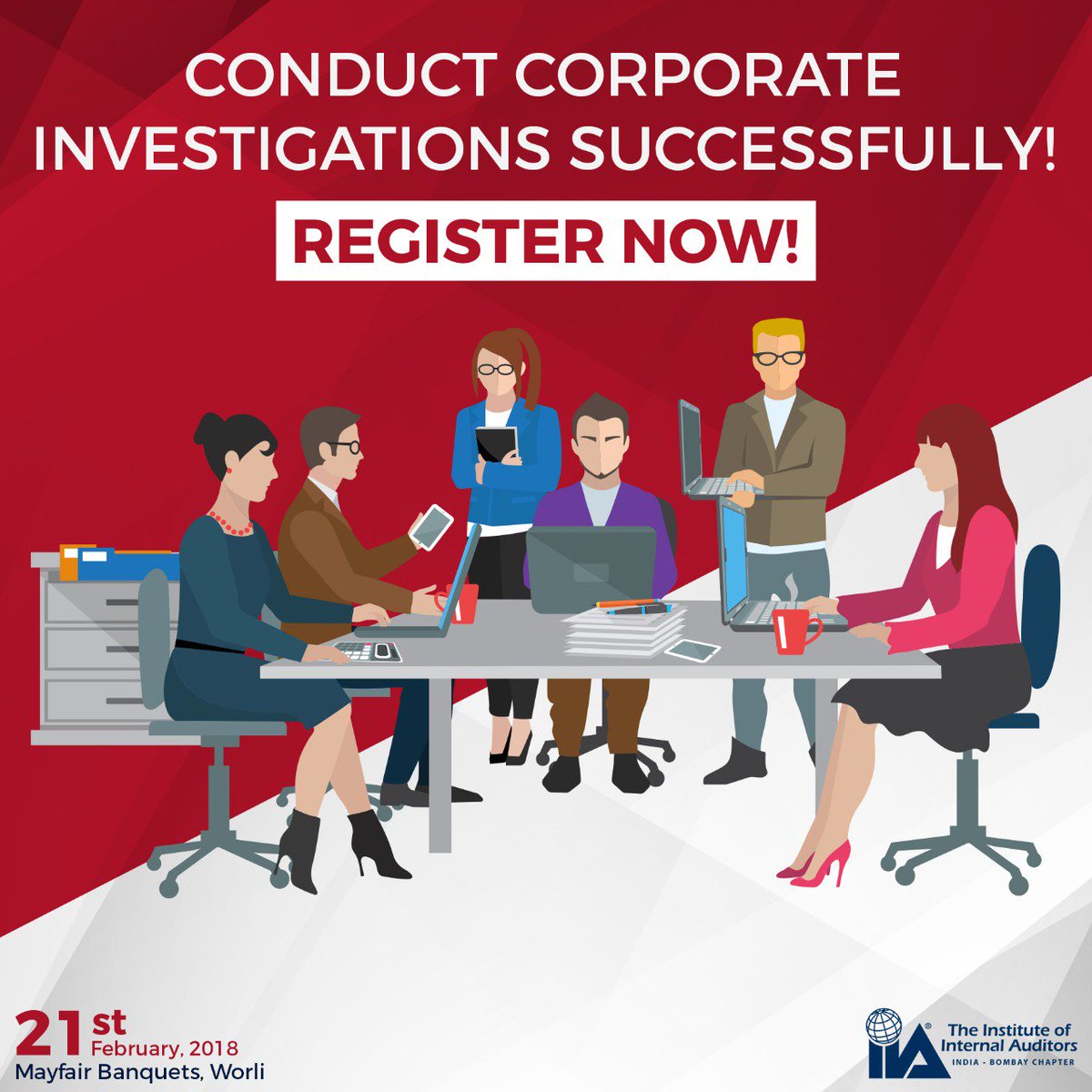 IIABombay's tweet photo. Today's IA's need to have sufficient knowledge of Corporate Investigations and interviewing skills in order to tackle fraud successfully.

IIA Bombay invites you to be a part of a Workshop on Corporate Investigation on 21st February at Mayfair Banquets, Worli

#IIAB #IAOfFuture https://t.co/XZndX4Vjx6