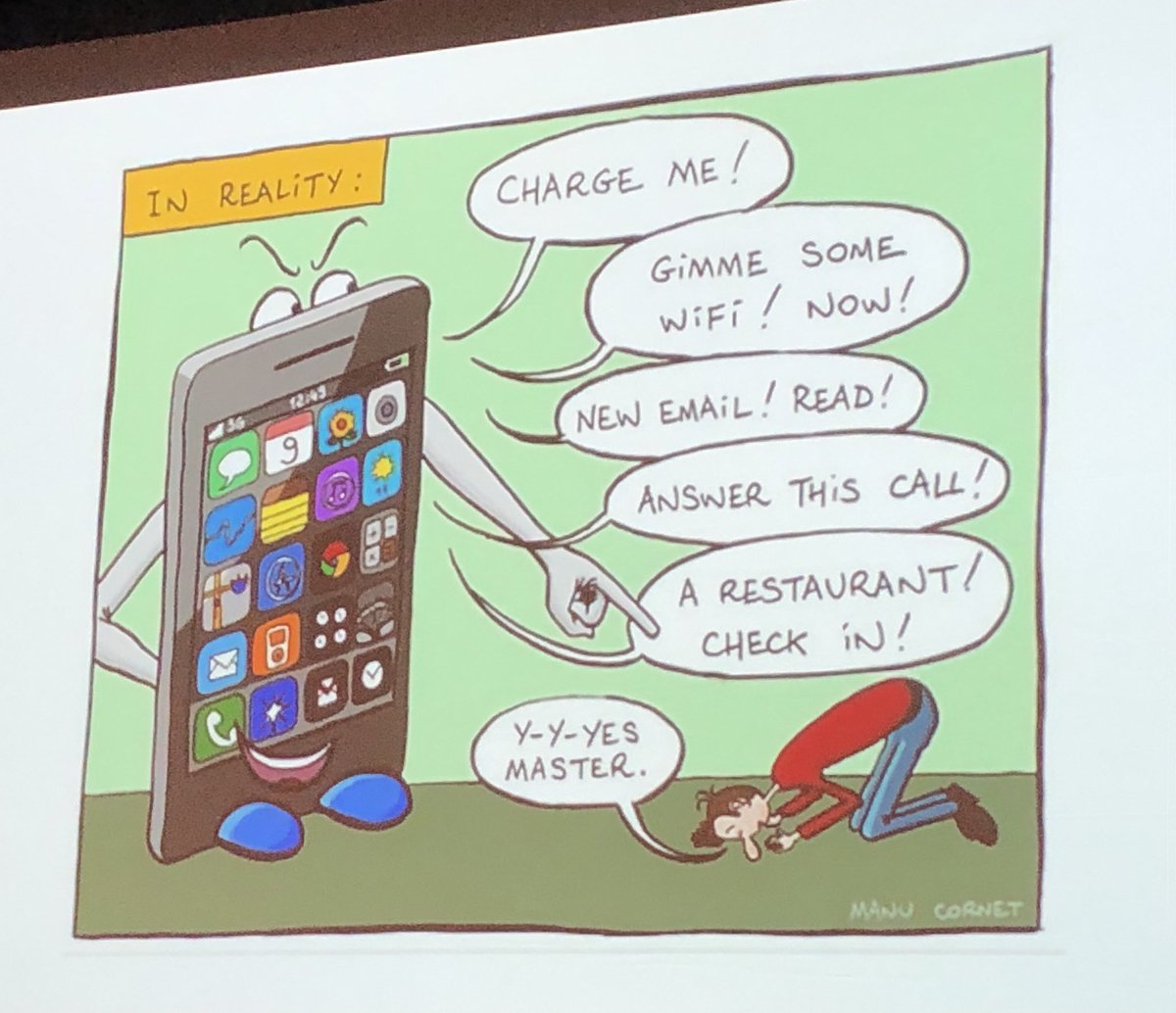 How we feel vs how it is... We need to think about this for the future #technology #WCNOORD