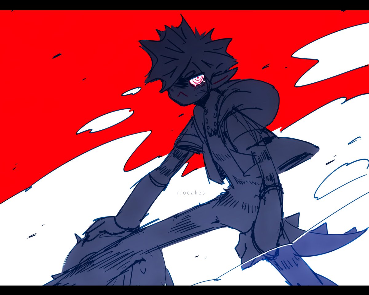 Riocakes's tweet photo. monster sora's like.  ugly-cute.  it's something i needed to draw #KH3 #KHIII https://t.co/umGik8qMfk