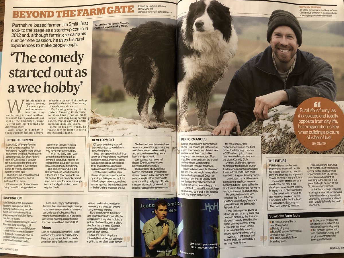 janecraigie's tweet photo. I ken this boy, who kent a boy.... great spread in @FarmersGuardian on @standupfarmer @oxfordfarming - and after @CasMillar performance @NFUStweets #NFUS2018 - I think they should consider a double act! #smithtalent https://t.co/Ndg1yrTjg7