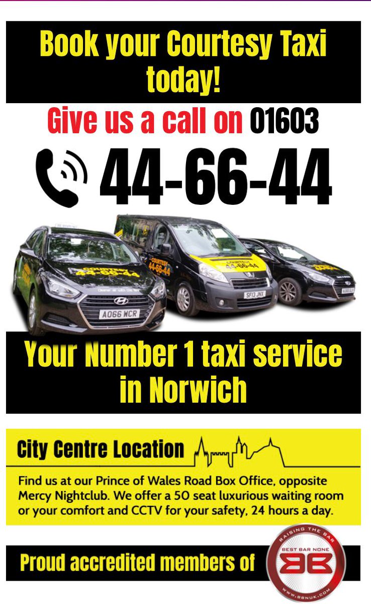 CourtesyTaxis's tweet photo. Looking for a taxi service this weekend??? Give us a call #norwich #courtesytaxis https://t.co/WKcjmbAFSp