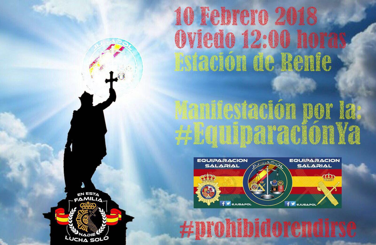 NuriaLangreo's tweet photo. Allí estaré! #10FebreroOviedo @jusapolpnygc @jusapol 
#EquiparaciónYa https://t.co/kQCHUK1L5W