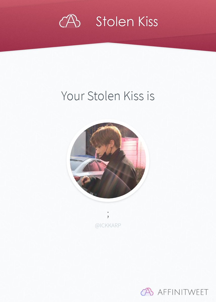 KARPJIN's tweet photo. #Affinitweet Stolen Kiss
@ICKKARP would kiss you around the corner... 😏
And you, who would do it?
via https://t.co/0GV7BdGBXO https://t.co/XyzQUvS1VC