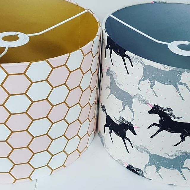 sewmesunshine's tweet photo. I get so excited when I see our fabrics being used out in the wild.
The girls over at @fizzypigg have made these stunning metallic lampshades using our @artgalleryfabrics Hex Rose &amp; @cottonandsteel Unicorns Noir 💖✂️ https://t.co/YA6jcvTMMv https://t.co/QZnojqCCoQ