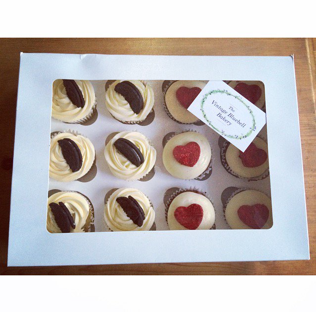 thevintagebb's tweet photo. Why not treat your BFF to a box of our cupcakes to show how much they mean to you this #valentines #galentinesday #sharethelove https://t.co/PE1iItX0Q4