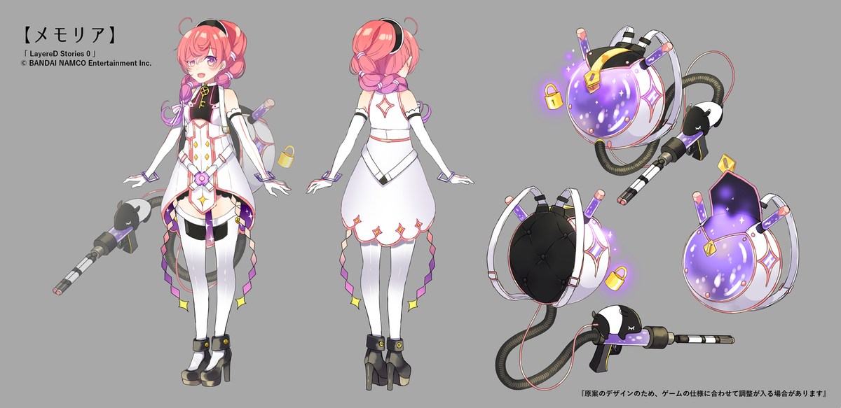 「スマホアプリ「レイヤードストーリーズ ゼロ」にて『メモリア』というキャラクターの」|さいね＊C101新刊委託中のイラスト