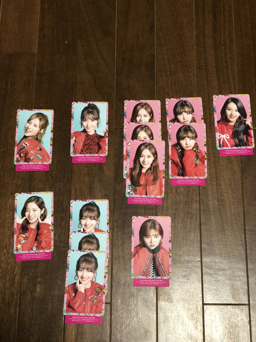 TWICEfun0216's tweet photo. Candy PopのCDだいたい届きました！
枚数は
通常盤39枚 
初回限定盤A7枚
初回限定盤B10枚
そしてトレカは……
モモ 1枚
サナ 1枚
ツウィ 3枚
ナヨン 2枚
チェヨン 1枚
ダヒョン 1枚
ジヒョ     3枚
ジョンヨン 1枚
でした！！
ツウィ多かった😊
#twice #CandyPop  #ハイタッチ券
#ミナがいない https://t.co/XOGrfjLD8d