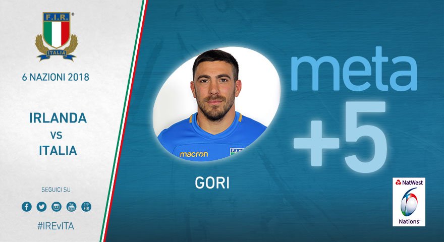 #IREvITA il neo entrato <a href="/UgoGori/">Usman Usi Gogori</a> va in meta sfruttando un assist di Sergio Parisse. Al 64' parziale 49-12