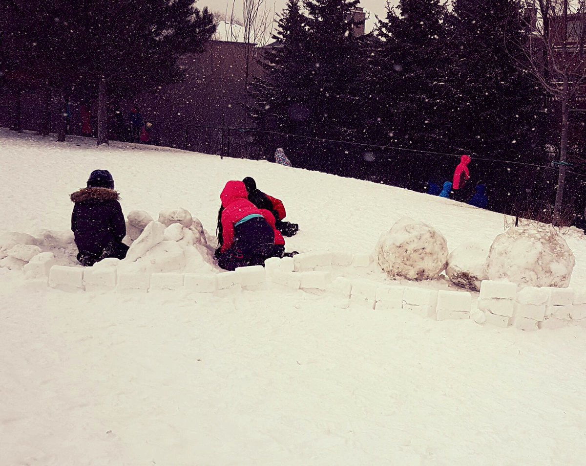 SeanYaoYR's tweet photo. @ButtonvillePS students showing their creativity. We love outdoor fun!!  #buildingsnowforts #snowdayfun #teamwork @YRDSB @YRDSBCECEast https://t.co/3OnkoDz9hH