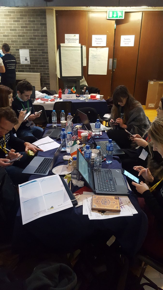ChrisMcG83's tweet photo. A sign of the times? Everyone has a laptop but everyone using their phone? How will your child cope? @TheWebucators #AmChamHackers #miga #maketheinternetgreatagain https://t.co/gISAq0FBKK