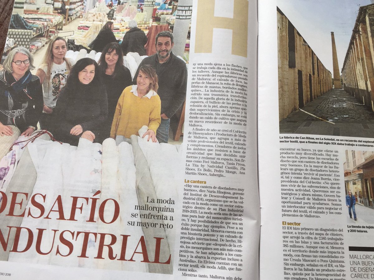 adr_balears's tweet photo. Avui, al #Brisas d’@UHmallorca, un reportatge sobre la indústria #moda i amb les mesures que hem posat en marxa per donar suport al sector com #InsightLab, programa del #PlaIndústriaIB @CModaMallorca @Treballib https://t.co/BVNfvezrMn