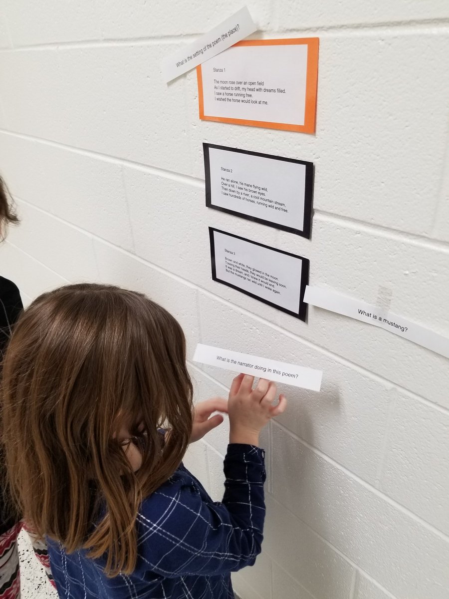 MissB105's tweet photo. This week, we searched through stanzas of poetry to find evidence that would help us infer answers to specific questions. #goalsarehigh_GBI https://t.co/ZIrIOn3SUS