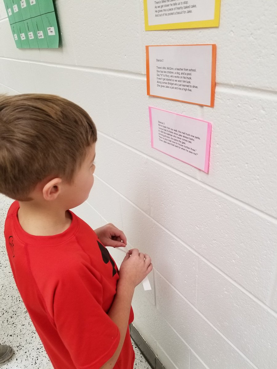 MissB105's tweet photo. This week, we searched through stanzas of poetry to find evidence that would help us infer answers to specific questions. #goalsarehigh_GBI https://t.co/ZIrIOn3SUS