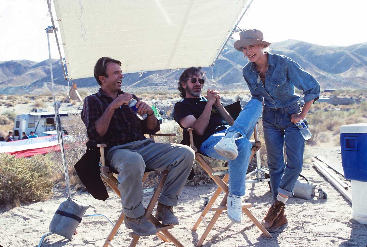 Happy Birthday Laura Dern! Here s one of our favourite behind-the-scenes shots from Jurassic Park 