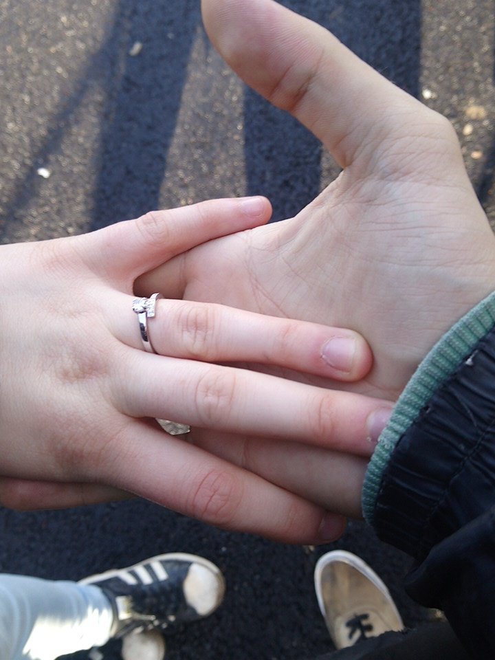 Finally asked her ❤️👨‍❤️‍💋‍👨 #bestdayever #engaged 💍