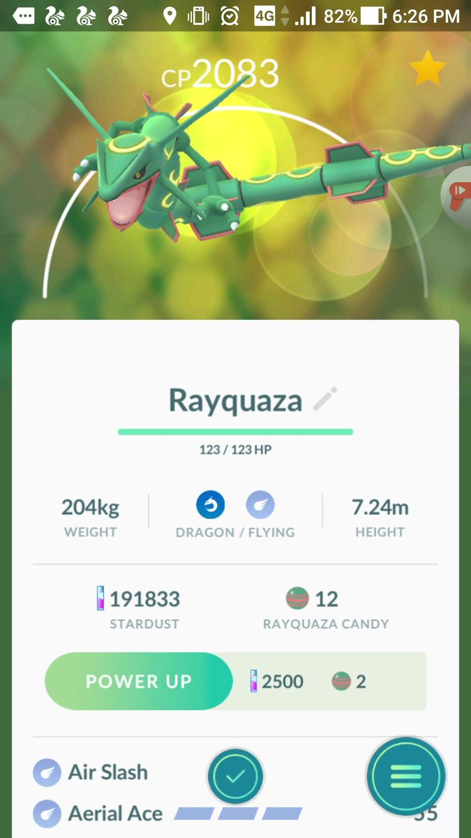 Rayquaza Cp Chart