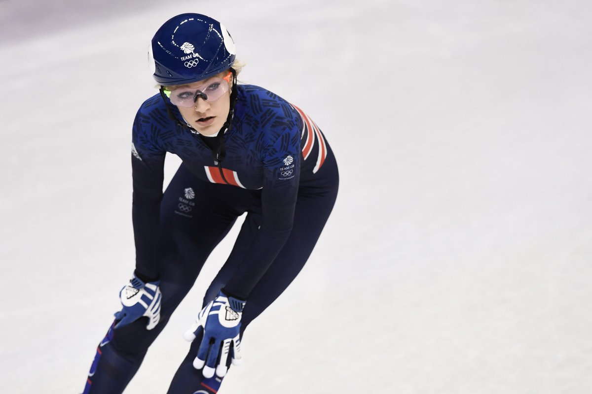 BBCSport's tweet photo. GB's Elise Christie got off to a flying start in #PyeongChang2018 

🎥 Watch her dominating her heat in the short-track 500m ⛸ 👉 https://t.co/wjGlyotgo6

#bbcolympics https://t.co/1ImCL3dkVu