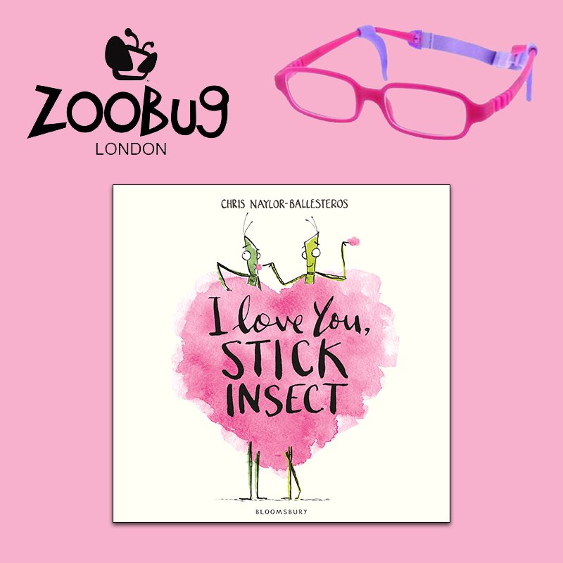 KidsBloomsbury's tweet photo. Tickle my splinters! Head to our Facebook page for a chance to win a copy of #ILoveYouStickInsect by @Chris_Naylor_B and a fabulous pair of @ZoobugLondon children's specs! π https://t.co/gz8jmstcBB https://t.co/6FJA0hPQcu