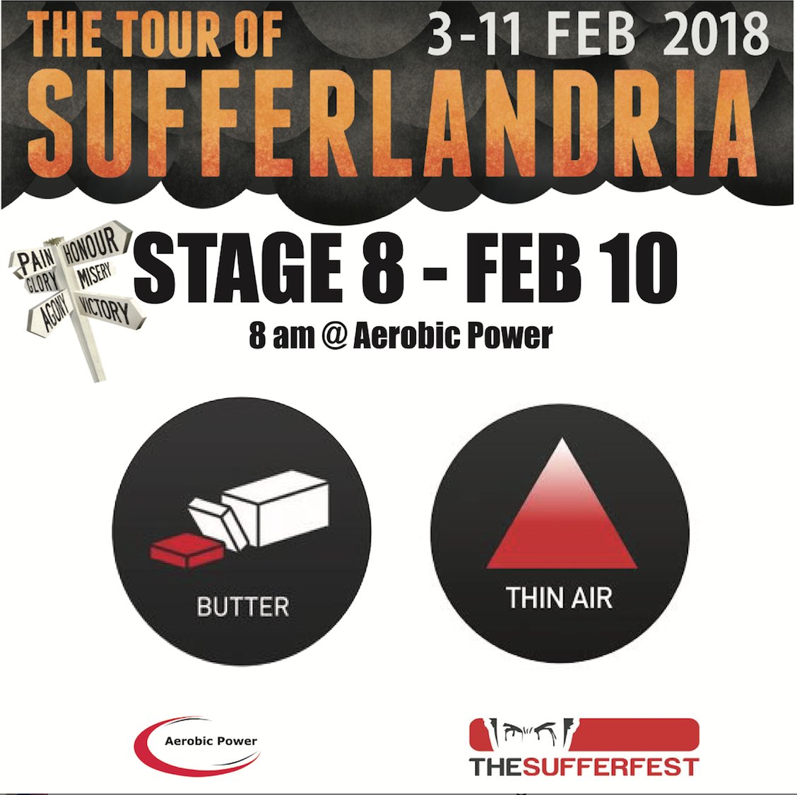 AerobicPoweryeg's tweet photo. Wait what its not over...??? Stage 8 of the 2018 Tour of Sufferlandria presented by @thesufferfest starts today! As always our lovely studio is made possible by@PerfPROStudio #paincave #ToS2018 #sufferfest #perfpro  #racing #tourofsuferlandria #yeg #cycling https://t.co/pTtb76QFTr