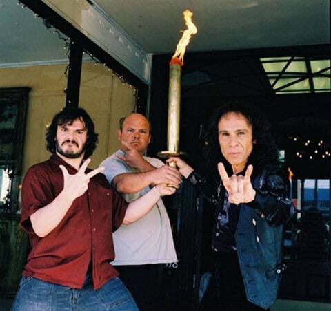 Tenacious D with Ronnie James Dio