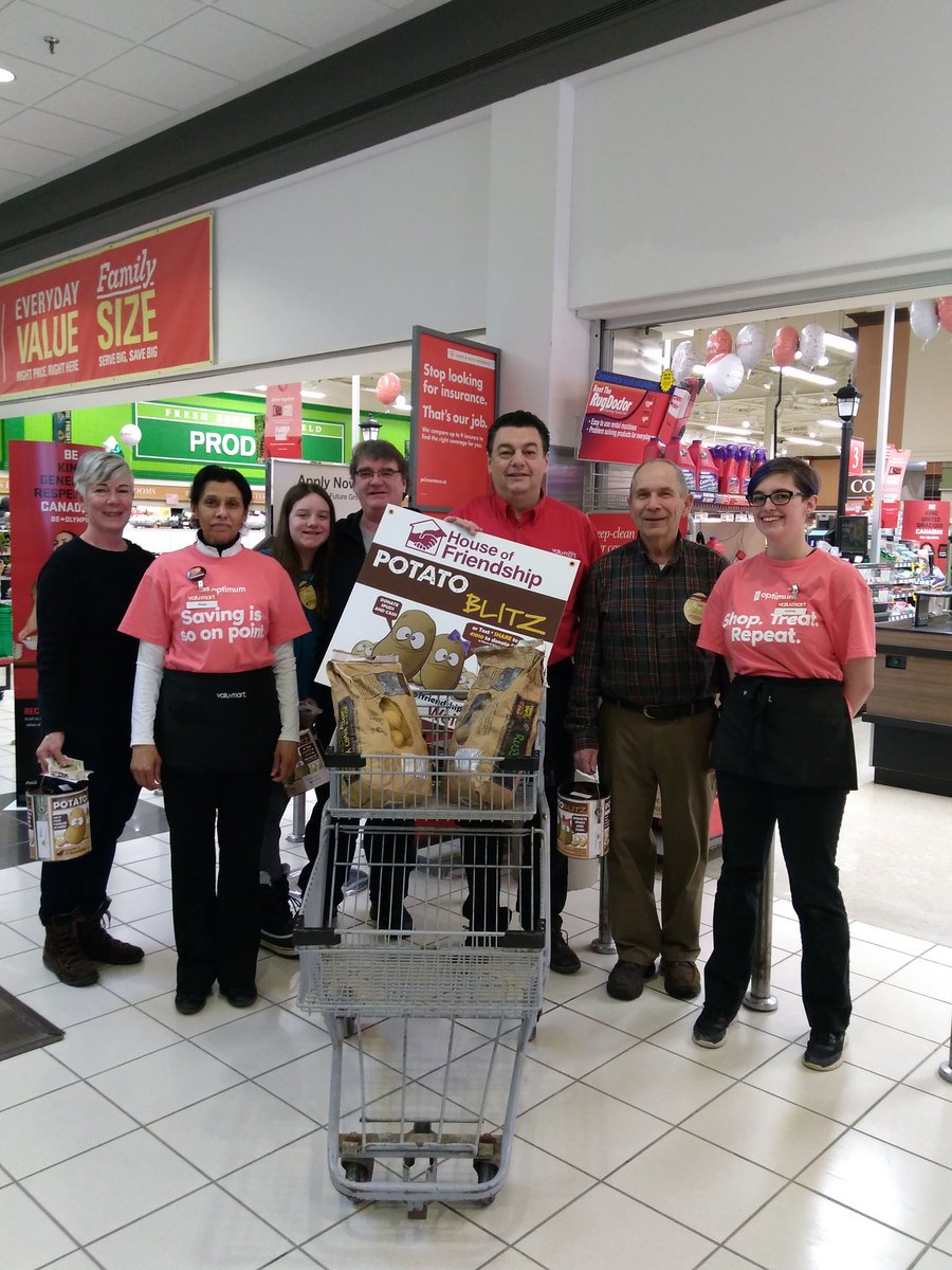 Bob's Valu Mart Uptown Waterloo supporting #potatoblitz .  Come out and buy potatoes to donate to #houseoffriendship.